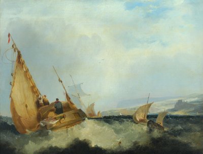 Schiffe vor der Isle of Wight von John Sell Cotman